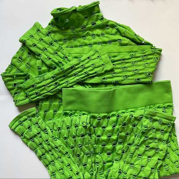 Maisie Wilen perforated turtleneck and leggings - Picture 1 of 4